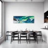 Aurora Over Frosty Peaks Dining Room Demo