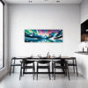 Aurora Over Frosty Peaks Dining Room Demo