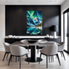 Aurora Over Frosty Peaks Dining Room Demo