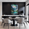 Aurora Over Frosty Peaks Dining Room Demo