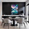 Aurora Over Frosty Peaks Dining Room Demo