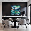 Aurora Over Frosty Peaks Dining Room Demo