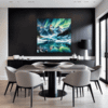 Aurora Over Frosty Peaks Dining Room Demo