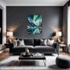Aurora Over Frosty Peaks Living Room Demo