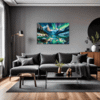 Aurora Over Frosty Peaks Living Room Demo