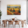 Autumn Harvest Scene Dining Room Demo