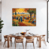 Autumn Harvest Scene Dining Room Demo
