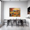 Autumn Harvest Scene Dining Room Demo