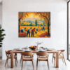 Autumn Harvest Scene Dining Room Demo