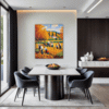 Autumn Harvest Scene Dining Room Demo