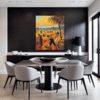 Autumn Harvest Scene Dining Room Demo