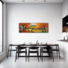 Autumn Harvest Scene Dining Room Demo