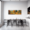 Autumn Harvest Scene Dining Room Demo