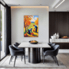 Autumn Harvest Scene Dining Room Demo