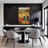 Autumn Harvest Scene Dining Room Demo