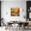 Autumn Harvest Scene Dining Room Demo