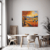 Autumn Harvest Scene Dining Room Demo