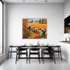 Autumn Harvest Scene Dining Room Demo
