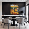 Autumn Harvest Scene Dining Room Demo