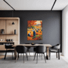 Autumn Harvest Scene Dining Room Demo