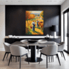 Autumn Harvest Scene Dining Room Demo