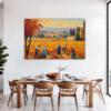 Autumn Harvest Scene Dining Room Demo