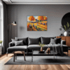 Autumn Harvest Scene Living Room Demo