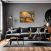 Autumn Harvest Scene Living Room Demo