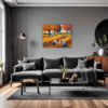 Autumn Harvest Scene Living Room Demo