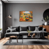 Autumn Harvest Scene Living Room Demo