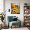 Autumn Harvest Scene Living Room Demo