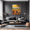 Autumn Harvest Scene Living Room Demo