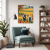 Autumn Harvest Scene Living Room Demo