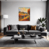 Autumn Harvest Scene Living Room Demo