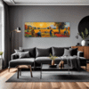 Autumn Harvest Scene Living Room Demo