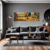 Autumn Harvest Scene Living Room Demo