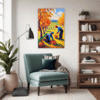 Autumn Harvest Scene Living Room Demo