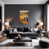 Autumn Harvest Scene Living Room Demo