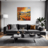 Autumn Harvest Scene Living Room Demo