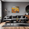 Autumn Harvest Scene Living Room Demo
