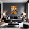 Autumn Harvest Scene Living Room Demo