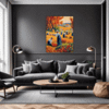 Autumn Harvest Scene Living Room Demo
