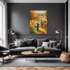 Autumn Harvest Scene Living Room Demo