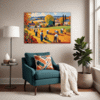 Autumn Harvest Scene Living Room Demo