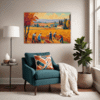 Autumn Harvest Scene Living Room Demo