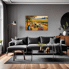 Autumn Harvest Scene Living Room Demo