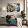 Autumn Italian Village Living Room Demo