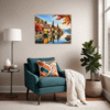 Autumn Italian Village Living Room Demo