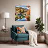 Autumn Italian Village Living Room Demo