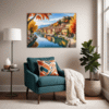 Autumn Italian Village Living Room Demo